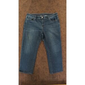 Lincoln Outfitters Comfort Flex Dark Wash Straight Leg Jeans Womens 22W Plus
